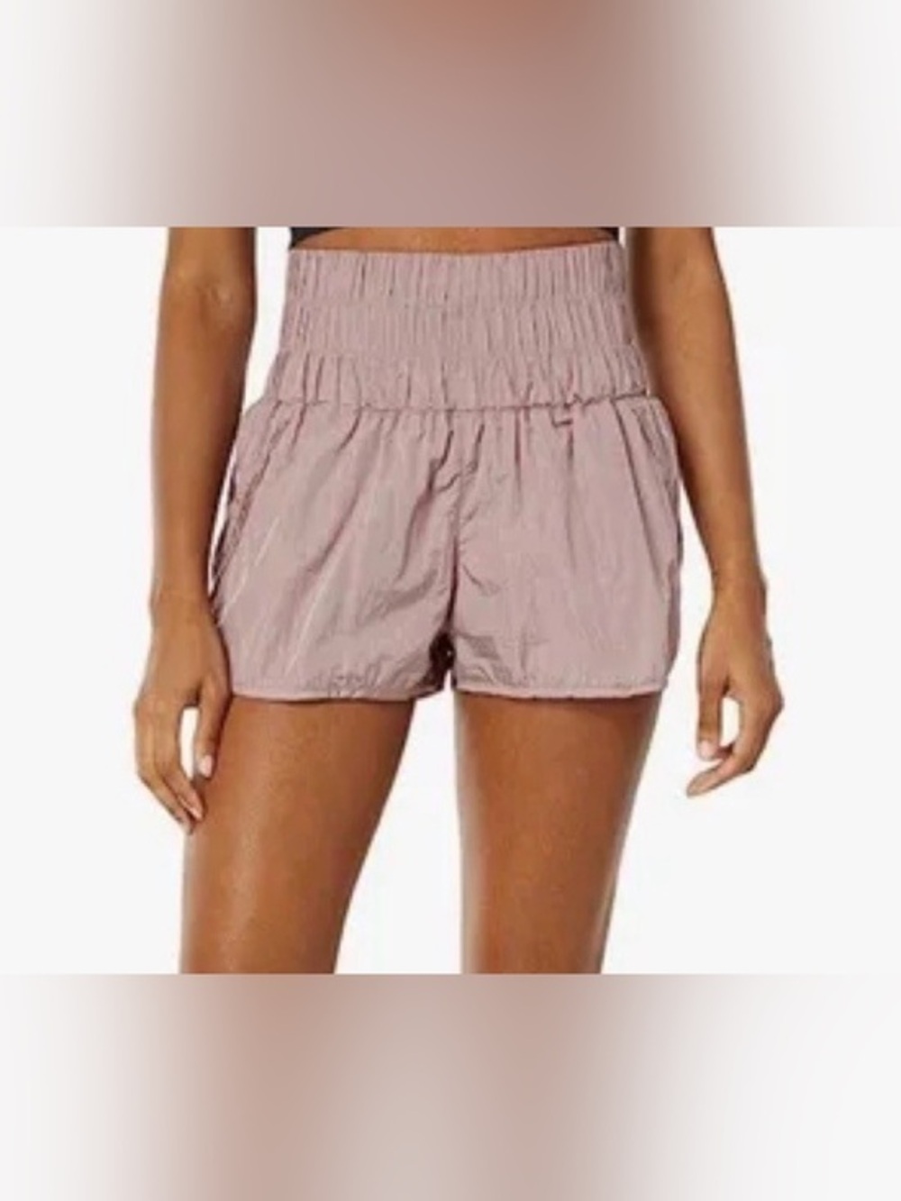 Free People Movement High Waist Lavender/Mauve Athletic Shorts